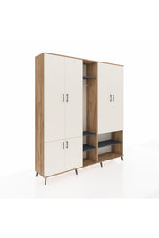 Hyperion Dolap 15 Raflı 5 Kapaklı Tek Askılı 220x44x243 - S553M021V23B