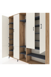 Hyperion Dolap 15 Raflı 5 Kapaklı Tek Askılı 220x44x243 - S553M021V23B