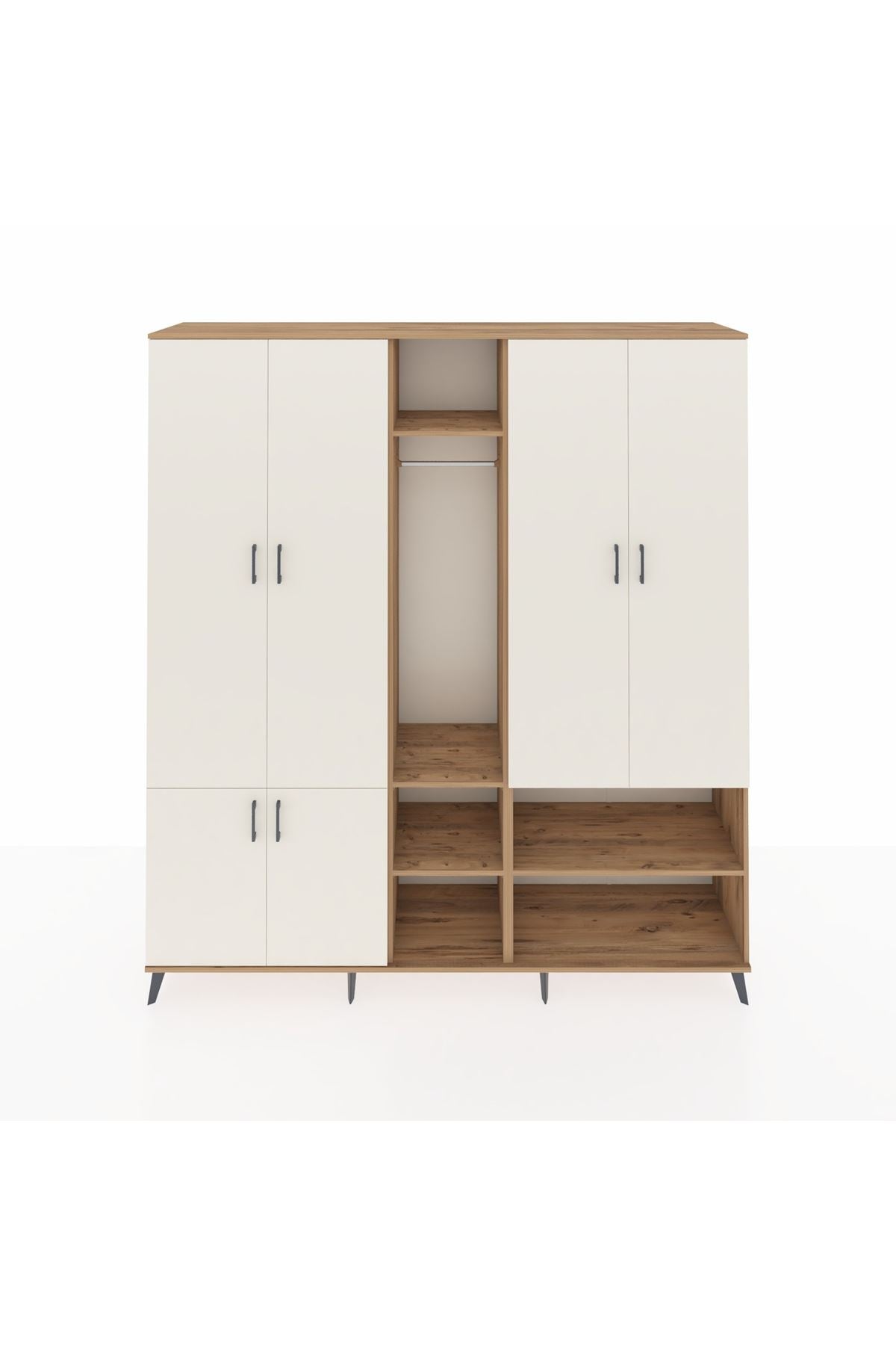 Hyperion Dolap 15 Raflı 5 Kapaklı Tek Askılı 220x44x243 - S553M021V24B