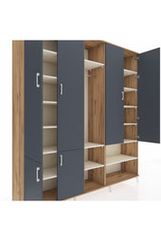 Hyperion Dolap 15 Raflı 5 Kapaklı Tek Askılı 220x44x243 - S553M021V25B