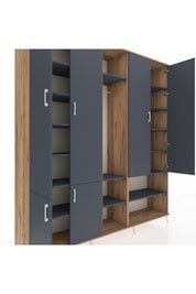 Hyperion Dolap 15 Raflı 5 Kapaklı Tek Askılı 220x44x243 - S553M021V26B