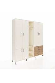 Hyperion Dolap 14 Raflı 4 Çekmeceli Tek Askılı 220x44x243 - S553M022V06B