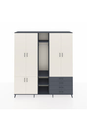 Hyperion Dolap 14 Raflı 4 Çekmeceli Tek Askılı 220x44x243 - S553M022V14B