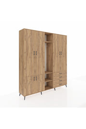 Hyperion Dolap 14 Raflı 4 Çekmeceli Tek Askılı 220x44x243 - S553M022V21B