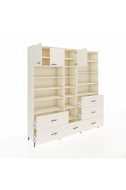 Hyperion Dolap 17 Raflı 6 Çekmeceli 3 Kapaklı 220x44x243 Aytaşı-Aytaşı/Aytaşı