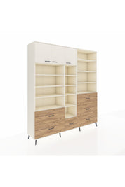 Hyperion Dolap 17 Raflı 6 Çekmeceli 3 Kapaklı 220x44x243 Aytaşı-Aytaşı/Çam