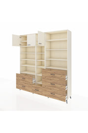 Hyperion Dolap 17 Raflı 6 Çekmeceli 3 Kapaklı 220x44x243 Aytaşı-Aytaşı/Çam