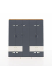 Hyperion Dolap 12 Raflı 4 Çekmeceli 2 Askılı 220x44x243 - S553M011V25B