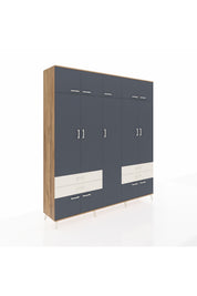 Hyperion Dolap 12 Raflı 4 Çekmeceli 2 Askılı 220x44x243 - S553M011V25B