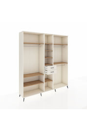 Hyperion Dolap 10 Raflı 2 Çekmeceli 3 Askılı 220x44x243 Aytaşı-Çam/Aytaşı