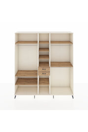 Hyperion Dolap 10 Raflı 2 Çekmeceli 3 Askılı 220x44x243 Aytaşı-Çam/Çam