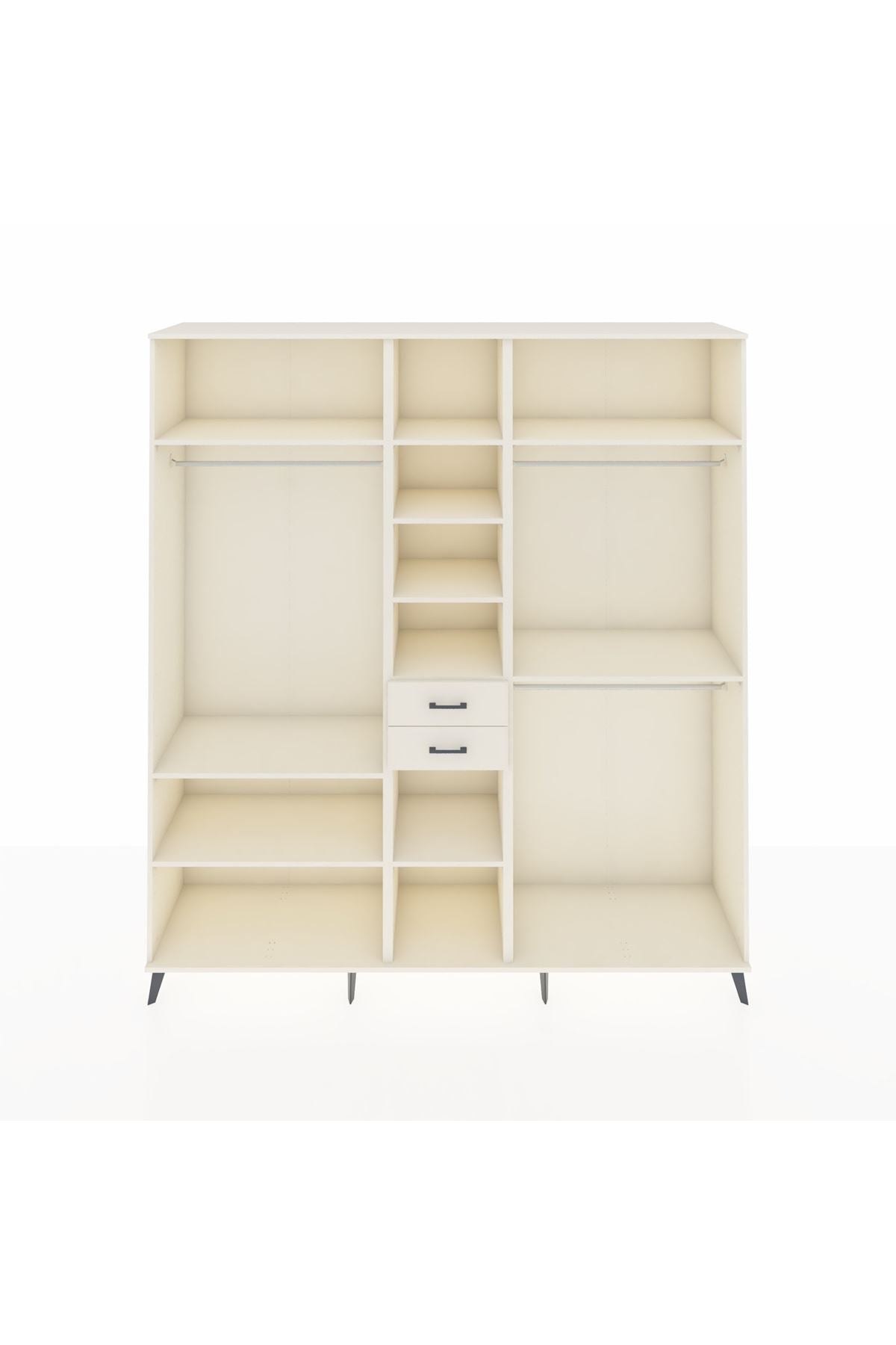 Hyperion Dolap 10 Raflı 2 Çekmeceli 3 Askılı 220x44x243 Aytaşı-Aytaşı/Aytaşı