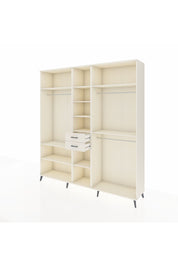 Hyperion Dolap 10 Raflı 2 Çekmeceli 3 Askılı 220x44x243 Aytaşı-Aytaşı/Aytaşı