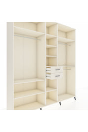 Hyperion Dolap 10 Raflı 2 Çekmeceli 3 Askılı 220x44x243 Aytaşı-Aytaşı/Aytaşı