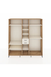 Hyperion Dolap 10 Raflı 2 Çekmeceli 3 Askılı 220x44x243 Çam-Aytaşı/Aytaşı