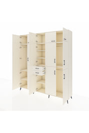 Hyperion Dolap 10 Raflı 2 Çekmeceli 3 Askılı 220x44x243 Aytaşı-Aytaşı/Aytaşı