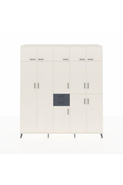 Hyperion Dolap 10 Raflı 2 Çekmeceli 3 Askılı 220x44x243 Aytaşı-Aytaşı/Antrasit