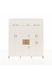 Hyperion Dolap 10 Raflı 2 Çekmeceli 3 Askılı 220x44x243 Aytaşı-Aytaşı/Çam