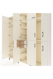 Hyperion Dolap 10 Raflı 2 Çekmeceli 3 Askılı 220x44x243 Aytaşı-Aytaşı/Çam