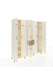 Hyperion Dolap 10 Raflı 2 Çekmeceli 3 Askılı 220x44x243 Aytaşı-Aytaşı/Çam