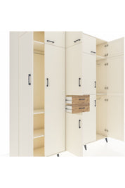 Hyperion Dolap 10 Raflı 2 Çekmeceli 3 Askılı 220x44x243 Aytaşı-Aytaşı/Çam