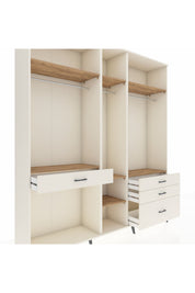 Hyperion Dolap 7 Raflı 4 Çekmeceli 3 Askılı 220x44x243 Aytaşı-Çam/Aytaşı
