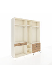 Hyperion Dolap 7 Raflı 4 Çekmeceli 3 Askılı 220x44x243 Aytaşı-Aytaşı/Çam