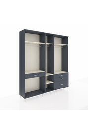 Hyperion Dolap 7 Raflı 4 Çekmeceli 3 Askılı 220x44x243 - S553M031V14B