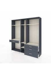 Hyperion Dolap 7 Raflı 4 Çekmeceli 3 Askılı 220x44x243 - S553M031V14B