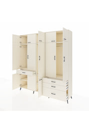 Hyperion Dolap 8 Raflı 4 Çekmeceli 3 Askılı 220x44x243 Aytaşı-Aytaşı/Aytaşı