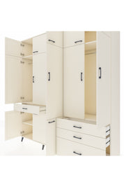 Hyperion Dolap 8 Raflı 4 Çekmeceli 3 Askılı 220x44x243 Aytaşı-Aytaşı/Aytaşı