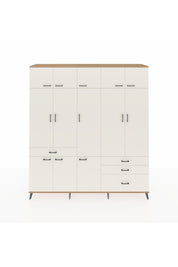 Hyperion Dolap 8 Raflı 4 Çekmeceli 3 Askılı 220x44x243 Çam-Aytaşı/Aytaşı