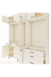 Hyperion Dolap 8 Raflı 4 Çekmeceli 3 Askılı 220x44x243 Aytaşı-Aytaşı/Aytaşı