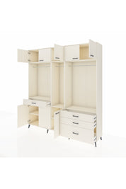 Hyperion Dolap 8 Raflı 4 Çekmeceli 3 Askılı 220x44x243 Aytaşı-Aytaşı/Aytaşı