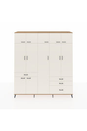 Hyperion Dolap 11 Raflı 4 Çekmeceli 2 Askılı 220x44x243 Çam-Aytaşı/Aytaşı