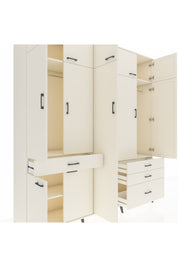 Hyperion Dolap 11 Raflı 4 Çekmeceli 2 Askılı 220x44x243 Aytaşı-Aytaşı/Aytaşı