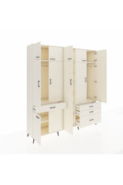 Hyperion Dolap 11 Raflı 4 Çekmeceli 2 Askılı 220x44x243 Aytaşı-Aytaşı/Aytaşı