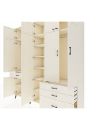 Hyperion Dolap 11 Raflı 4 Çekmeceli 2 Askılı 220x44x243 Aytaşı-Aytaşı/Aytaşı