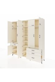 Hyperion Dolap 11 Raflı 4 Çekmeceli 2 Askılı 220x44x243 Aytaşı-Aytaşı/Aytaşı