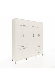 Hyperion Dolap 11 Raflı 4 Çekmeceli 2 Askılı 220x44x243 Aytaşı-Aytaşı/Aytaşı