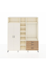 Hyperion Dolap 9 Raflı 3 Çekmeceli 2 Askılı 220x44x243 Aytaşı-Aytaşı/Çam