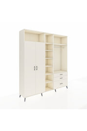 Hyperion Dolap 9 Raflı 3 Çekmeceli 2 Askılı 220x44x243 Aytaşı-Aytaşı/Aytaşı