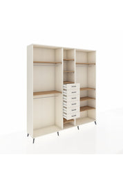 Hyperion Dolap 10 Raflı 6 Çekmeceli 3 Askılı 220x44x243 Aytaşı-Çam/Aytaşı