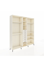 Hyperion Dolap 10 Raflı 6 Çekmeceli 3 Askılı 220x44x243 Aytaşı-Aytaşı/Aytaşı