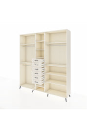 Hyperion Dolap 10 Raflı 6 Çekmeceli 3 Askılı 220x44x243 Aytaşı-Aytaşı/Aytaşı