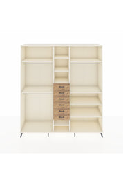 Hyperion Dolap 10 Raflı 6 Çekmeceli 3 Askılı 220x44x243 Aytaşı-Aytaşı/Çam