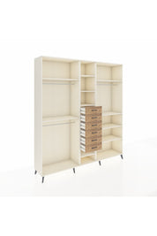 Hyperion Dolap 10 Raflı 6 Çekmeceli 3 Askılı 220x44x243 Aytaşı-Aytaşı/Çam