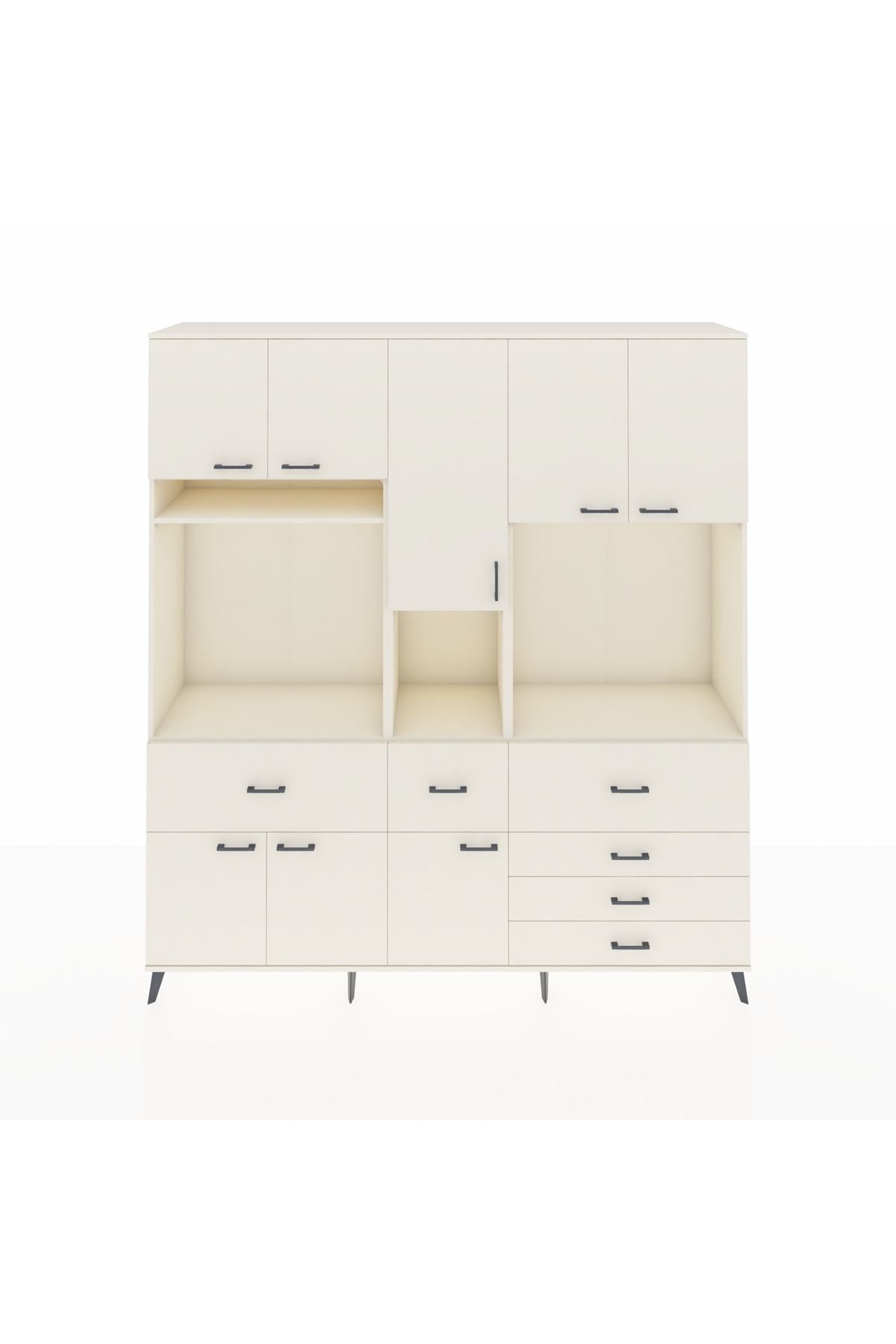 Hyperion Dolap 10 Raflı 6 Çekmeceli 8 Kapaklı 220x44x243 Aytaşı-Aytaşı/Aytaşı