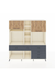 Hyperion Dolap 11 Raflı 6 Çekmeceli 4 Kapaklı 220x44x243 - S553M036V02B