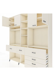 Hyperion Dolap 11 Raflı 6 Çekmeceli 4 Kapaklı 220x44x243 - S553M036V04B